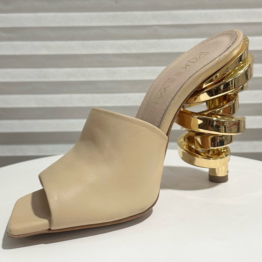 🌹KEEYAHRI🌸 Sarah Nappa Leather Sandals Size: 36 - Picture 3 of 16